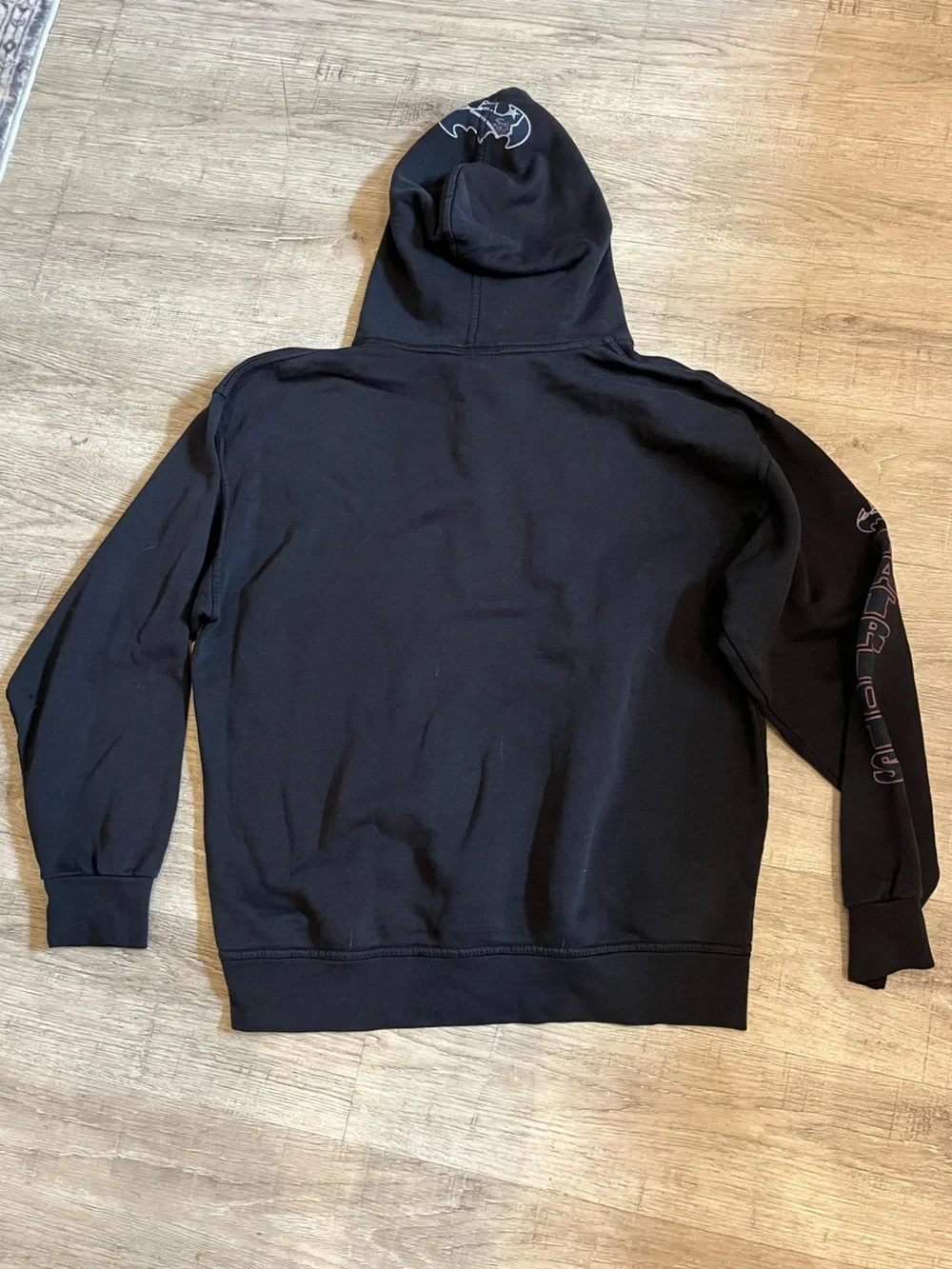 Black Patriots Batman Graphic Hoodie Sweatshirt Large